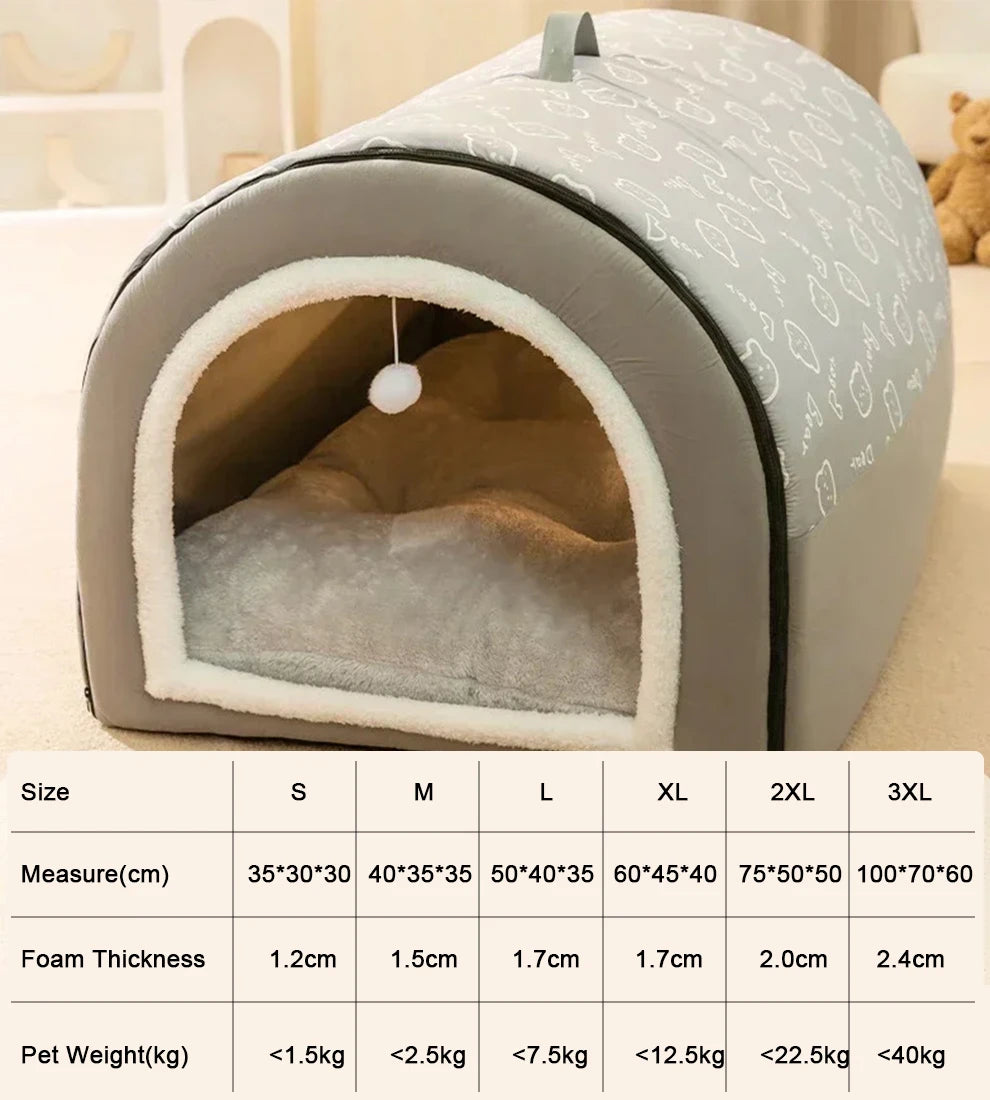 Winter Warm Dog Removable Pet Dog Bed