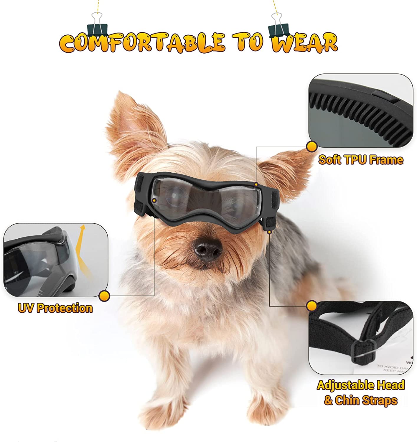 Small Breed UV Protection Dog Sunglasses