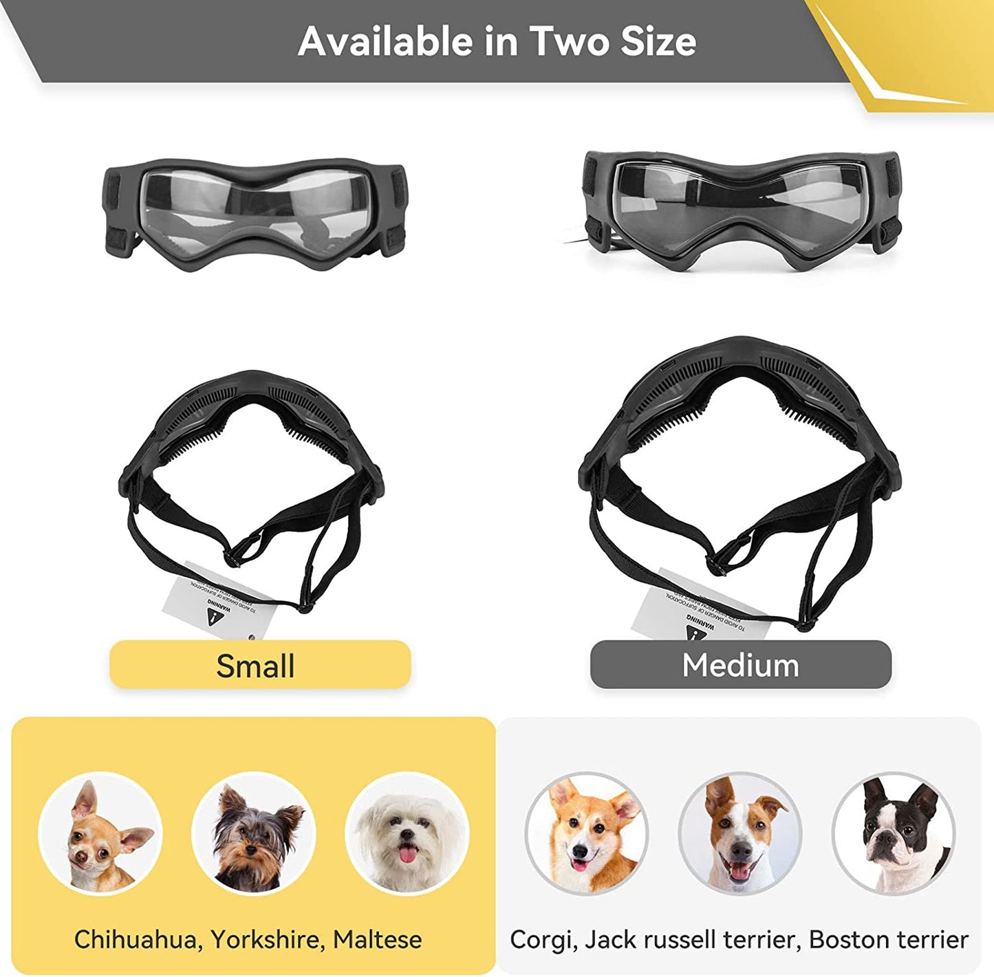 Small Breed UV Protection Dog Sunglasses