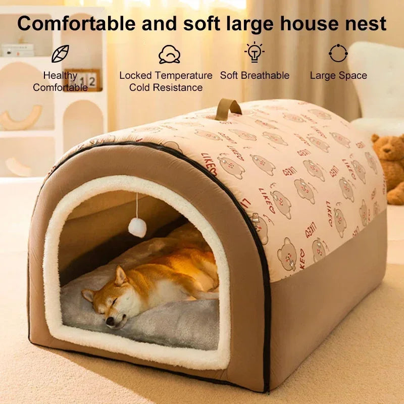 Winter Warm Dog Removable Pet Dog Bed