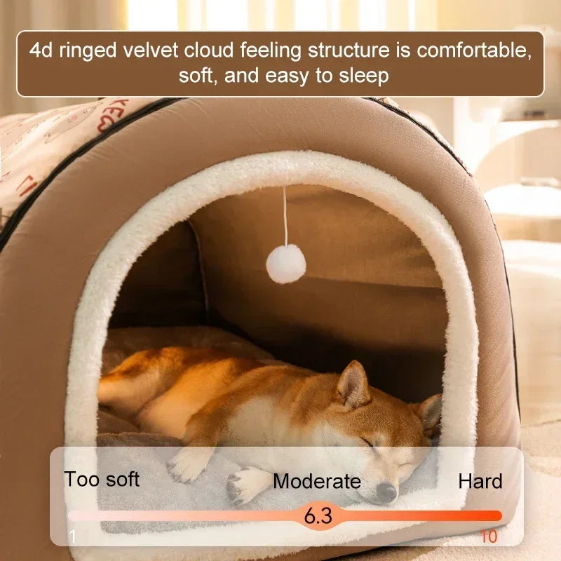 Winter Warm Dog Removable Pet Dog Bed
