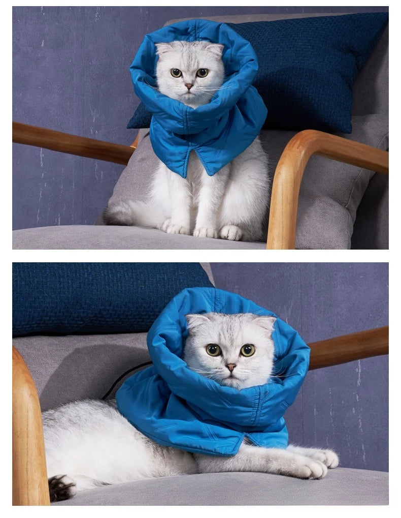 Cat Anti Lick Scarf Warm Elizabethan Collar