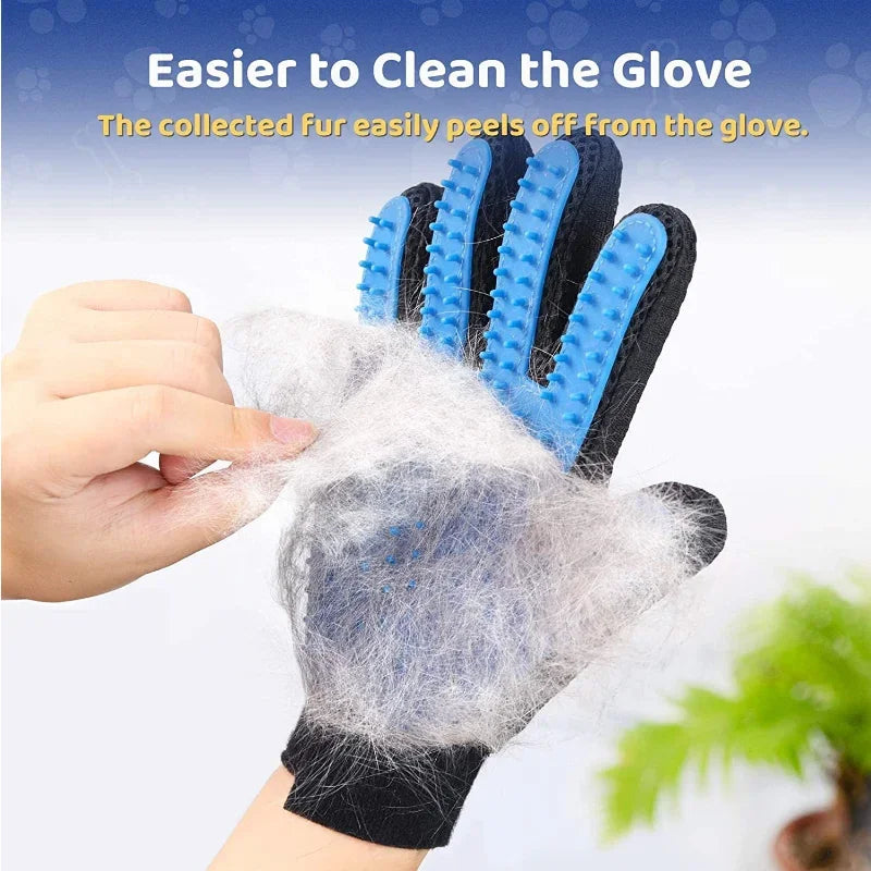 Pet Hair Removal Grooming Gloves