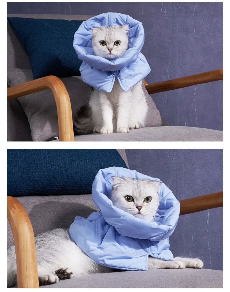 Cat Anti Lick Scarf Warm Elizabethan Collar