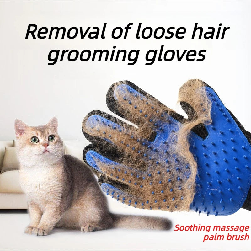 Pet Hair Removal Grooming Gloves