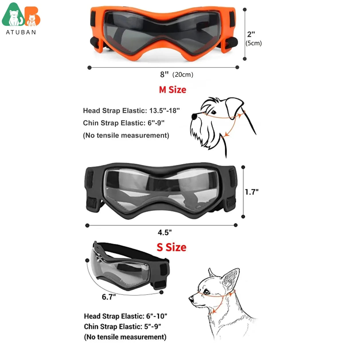 Small Breed UV Protection Dog Sunglasses