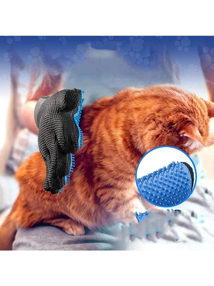 Pet Hair Removal Grooming Gloves
