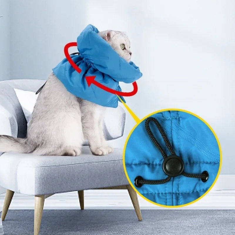 Cat Anti Lick Scarf Warm Elizabethan Collar