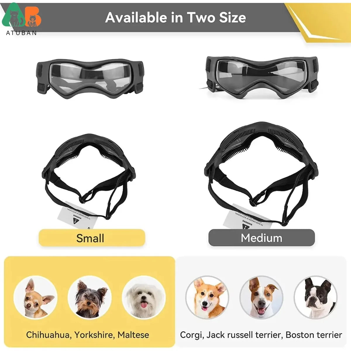 Small Breed UV Protection Dog Sunglasses