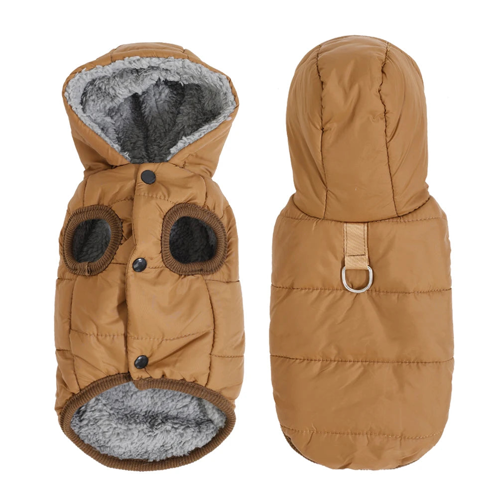 Warm Fleece Dog Coat Hoodie