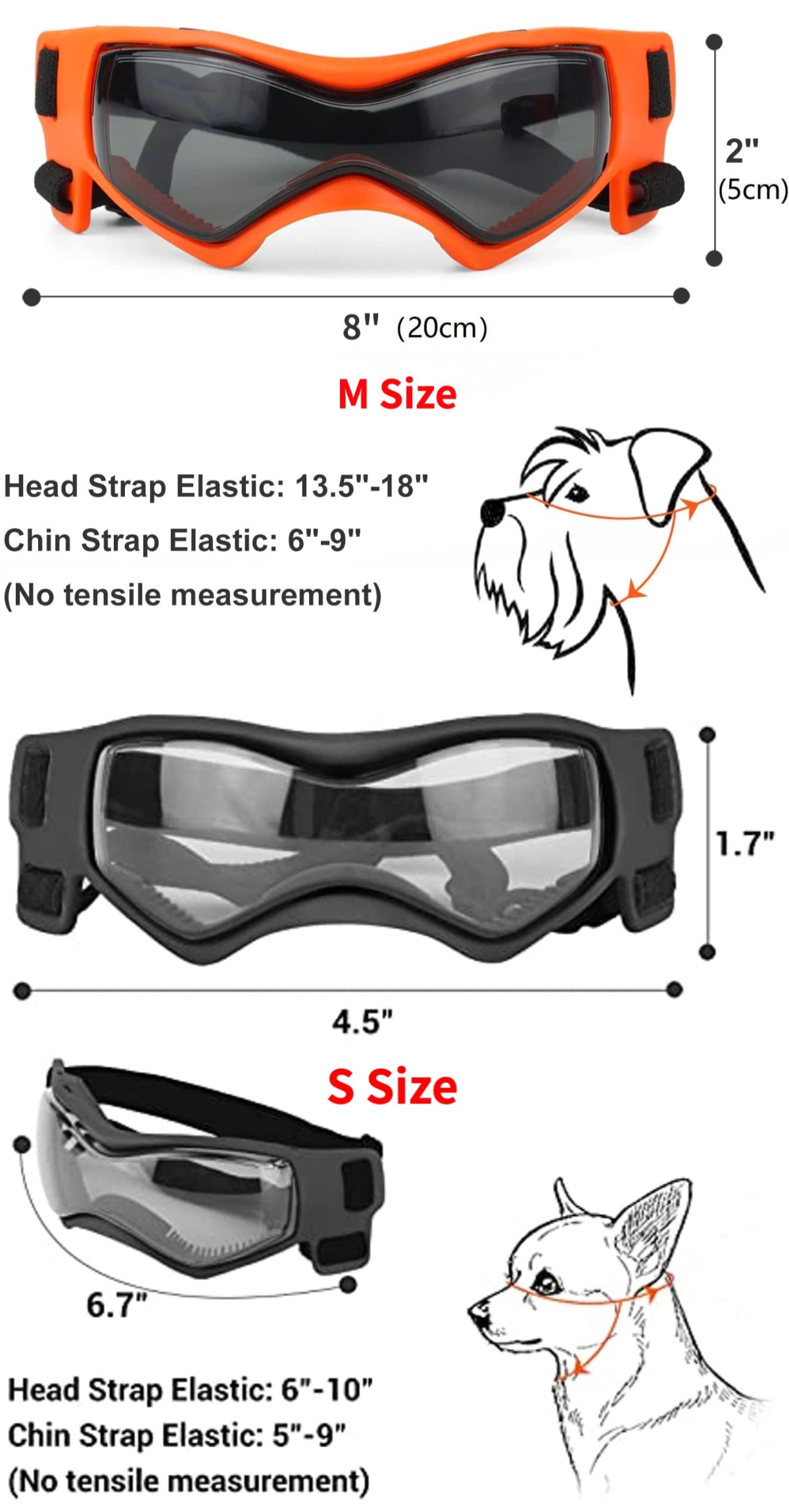 Small Breed UV Protection Dog Sunglasses