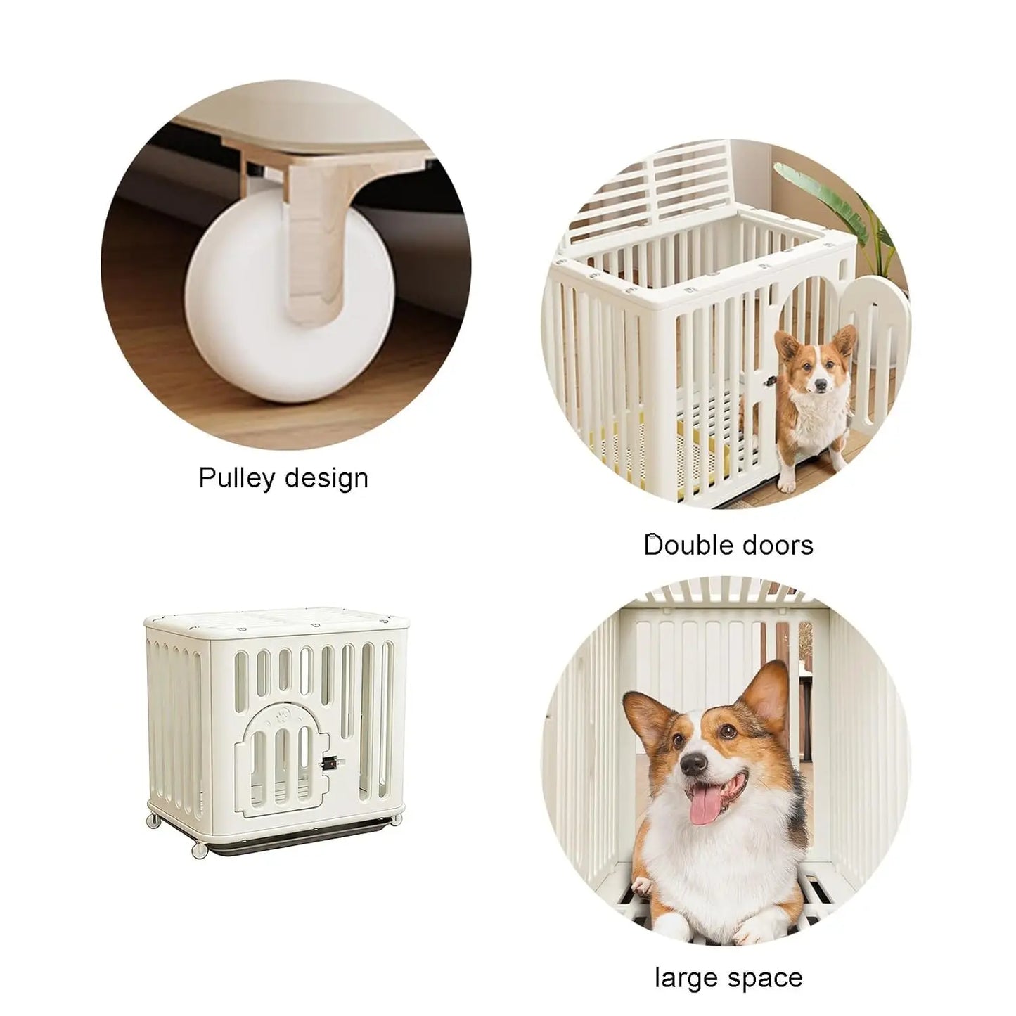 Cat Wheel and Door Lock Cage