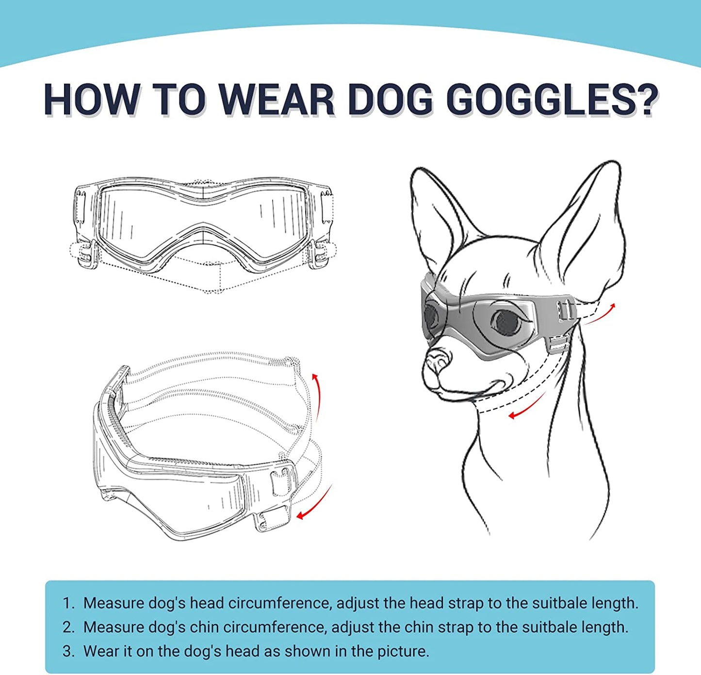 Small Breed UV Protection Dog Sunglasses