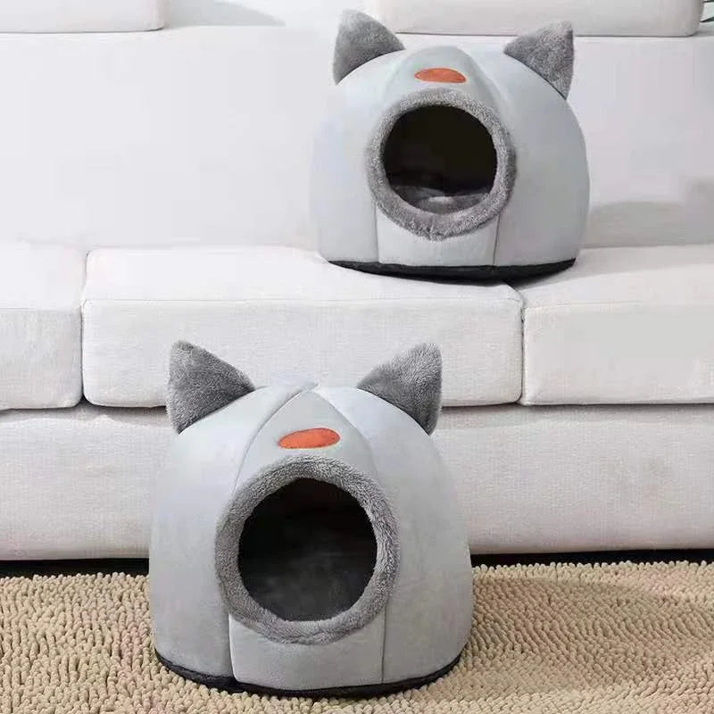 Deep Sleep Comfort In Winter Cat Bed