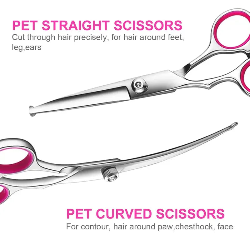Ambidextrous Stainless Steel Dog Grooming Shears