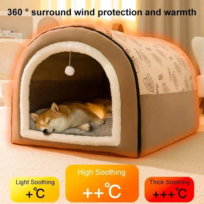 Winter Warm Dog Removable Pet Dog Bed