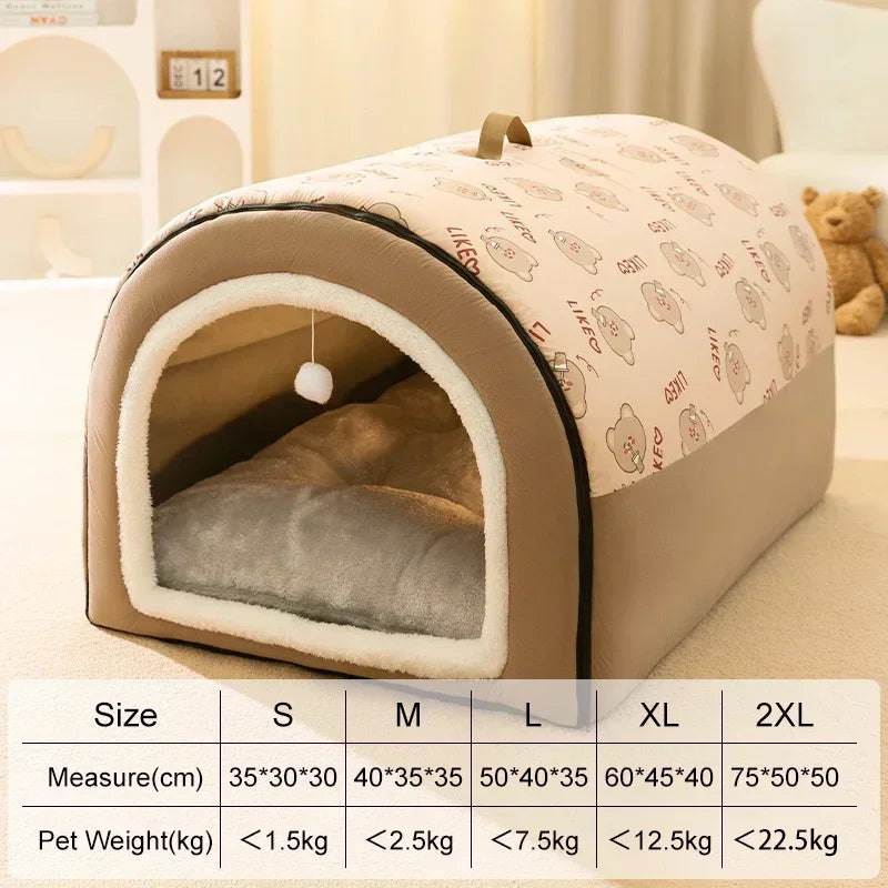 Winter Warm Dog Removable Pet Dog Bed