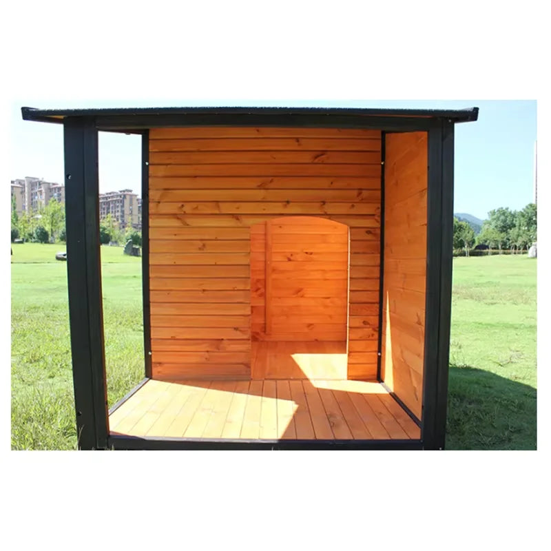 Outdoor Dog Kennel Minimalist Solid Wood Pet House