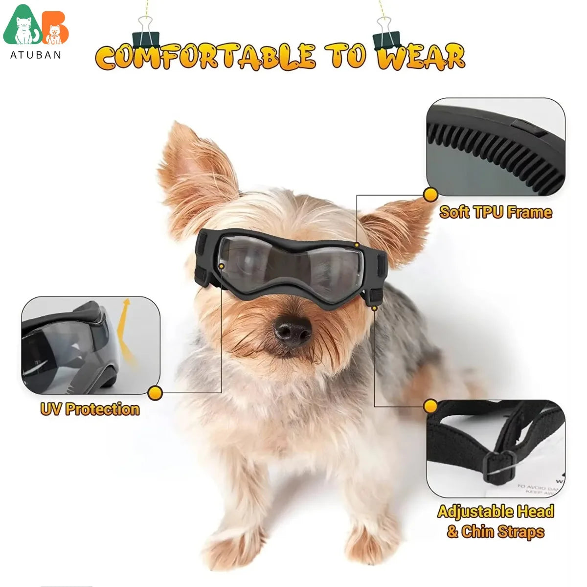 Small Breed UV Protection Dog Sunglasses