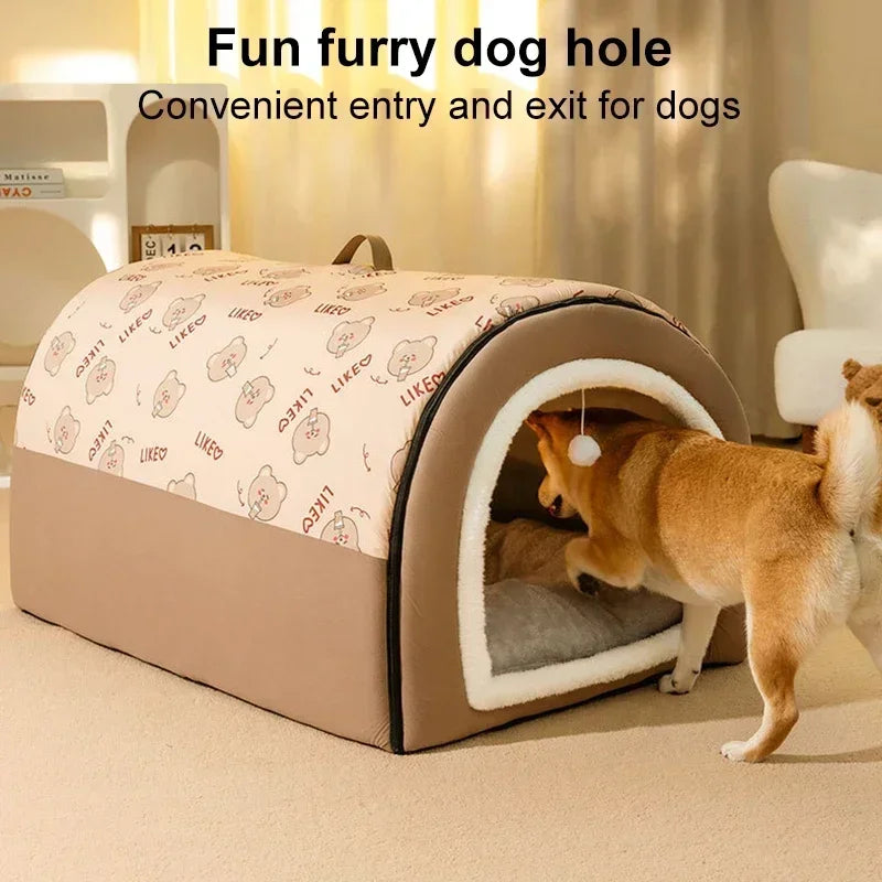 Winter Warm Dog Removable Pet Dog Bed