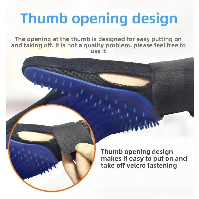 Pet Hair Removal Grooming Gloves