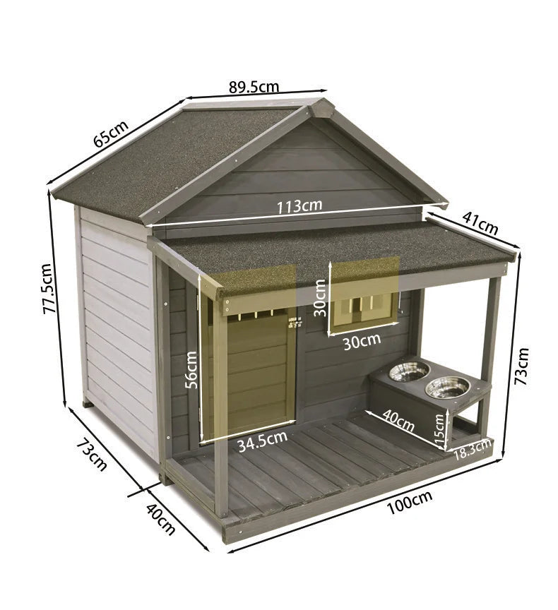 Multifunctional Wooden Dog House